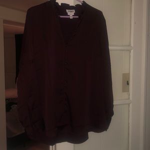 Express maroon portofino shirt size XL